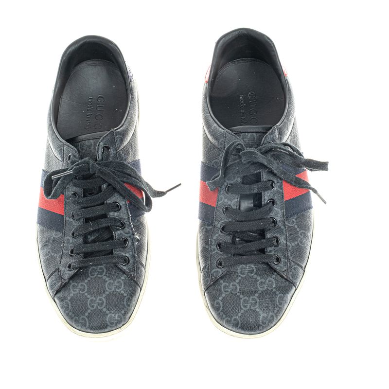 Tenis-Gucci-Ace-GG-Supreme-Azul-Marinho-