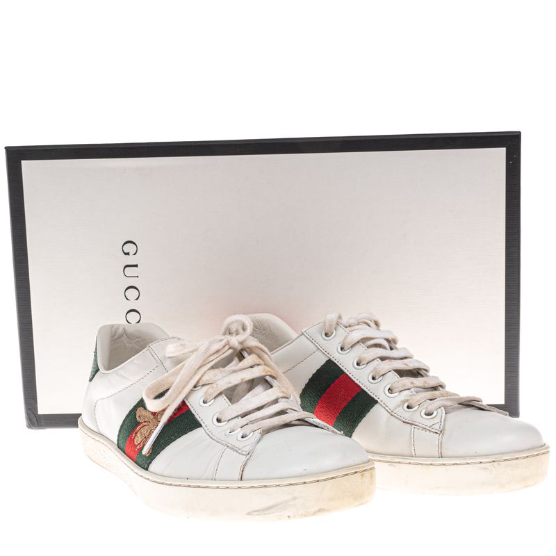 Tenis-Gucci-Couro-Branco-e-Faixa-Web
