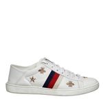 Tenis-Gucci-Ace-Bordado-Couro-Branco