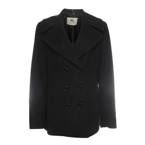 Casaco Burberry Lã com Botões Preto