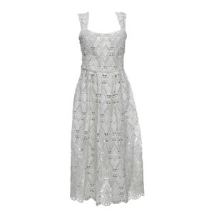 Vestido Maje Guipure Branco