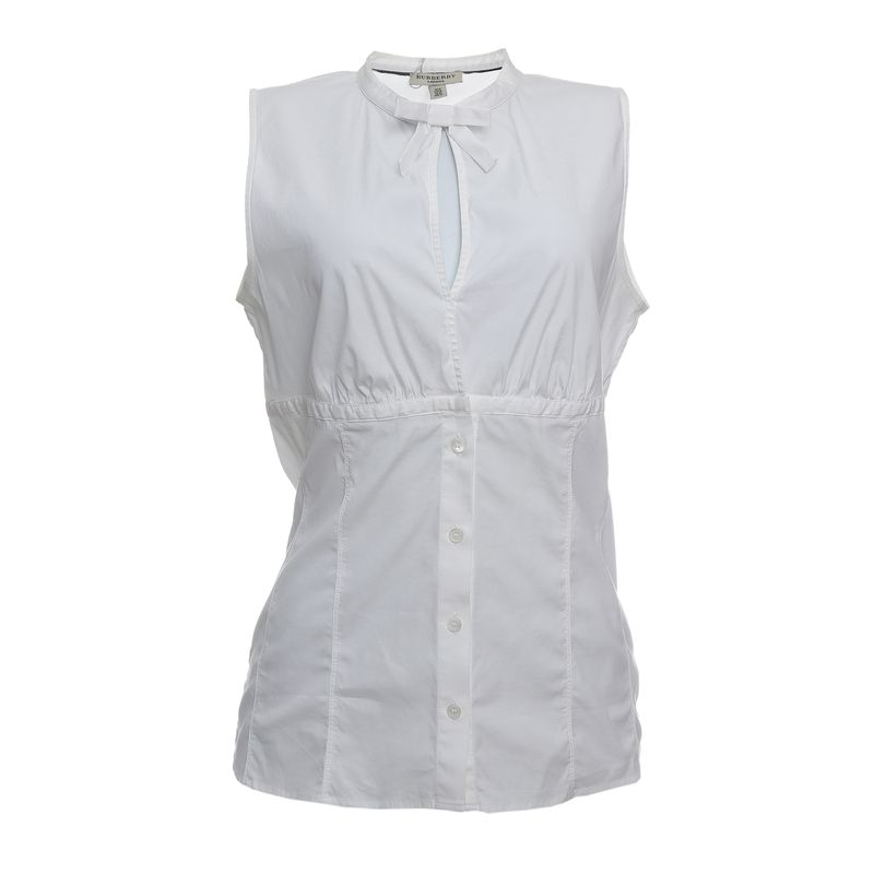 Blusa-Burberry-Laco-Branca