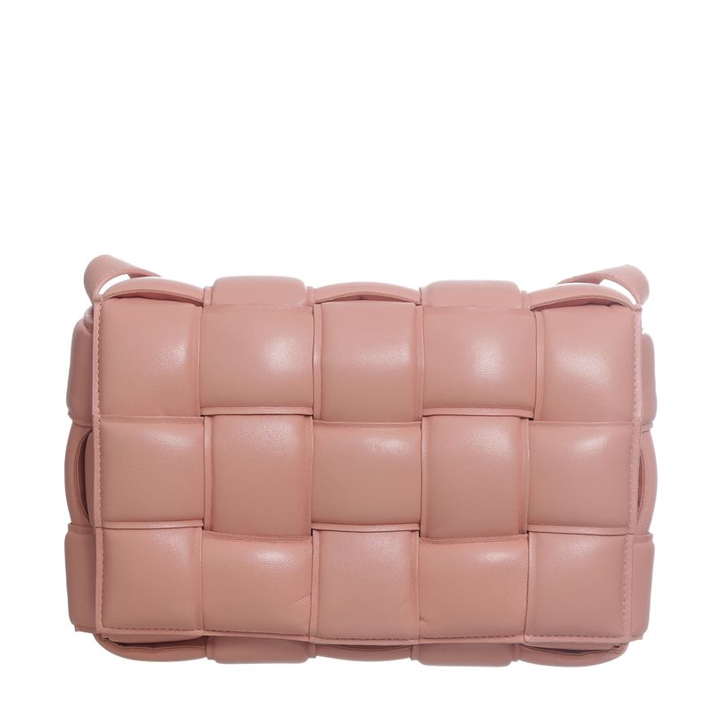 Bolsa-Bottega-Veneta-Padded-Cassette-Salmao