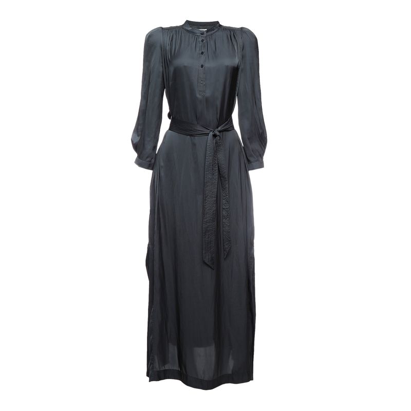 Vestido-Zadig---Voltaire-Acetinado-Cinza