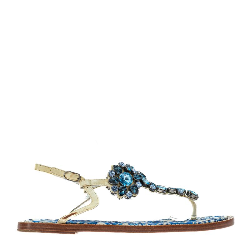Sandalia-Dolce---Gabbana-Rasteira-Pedras-Azul-