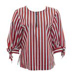 Blusa-Reinaldo-Lourenco-Listrada-Branco-e-Vermelho-