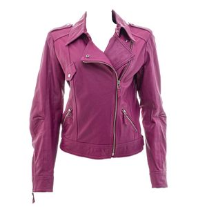 Jaqueta Carina Duek Couro Rosa