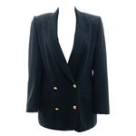 Blazer-Vintage-Botoes-Dourados-Preto-
