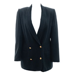 Blazer Vintage Botoes Dourados Preto