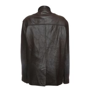 Casaco Calvin Klein Couro Marrom