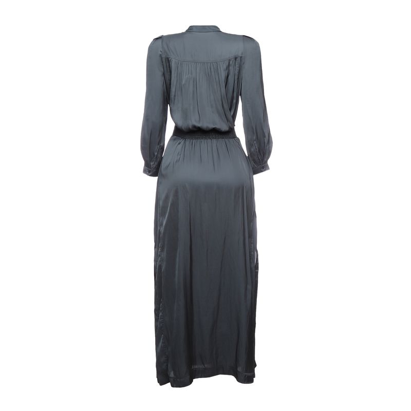Vestido-Zadig---Voltaire-Acetinado-Cinza