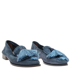Mocassim Botti Tassel Azul