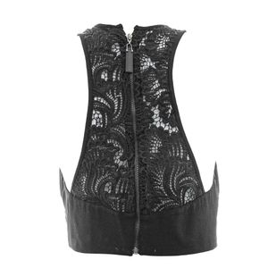 Top Paula Raia Renda Preto