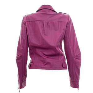 Jaqueta Carina Duek Couro Rosa