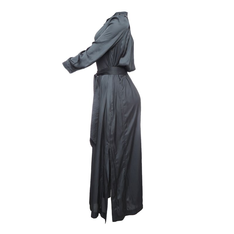 Vestido-Zadig---Voltaire-Acetinado-Cinza