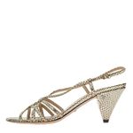 Sandalia-Gucci-Couro-Texturizado-Dourado
