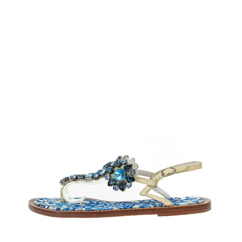 Sandalia-Dolce---Gabbana-Rasteira-Pedras-Azul-