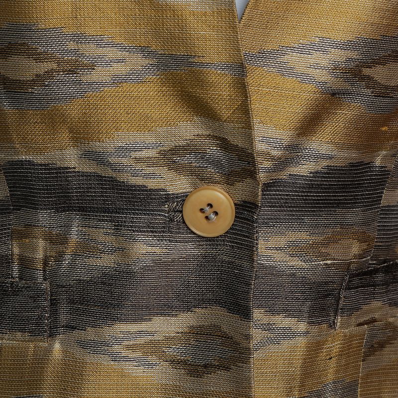 Casaqueto-Gucci-Vintage-Jacquard-Amarelo-
