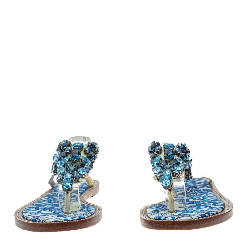 Sandalia-Dolce---Gabbana-Rasteira-Pedras-Azul-