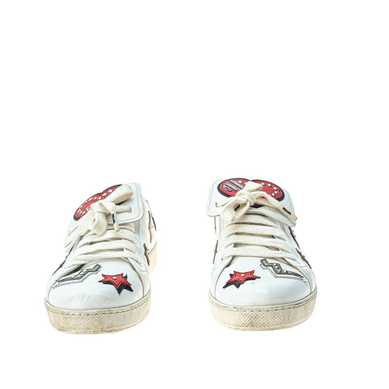 Tenis-Prada-Patches-Coracao-Branco-