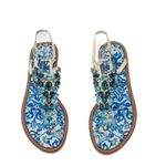 Sandalia-Dolce---Gabbana-Rasteira-Pedras-Azul-