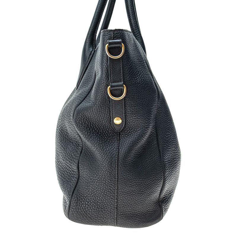 Bolsa-Prada-Tote-Couro-Daino-Preto