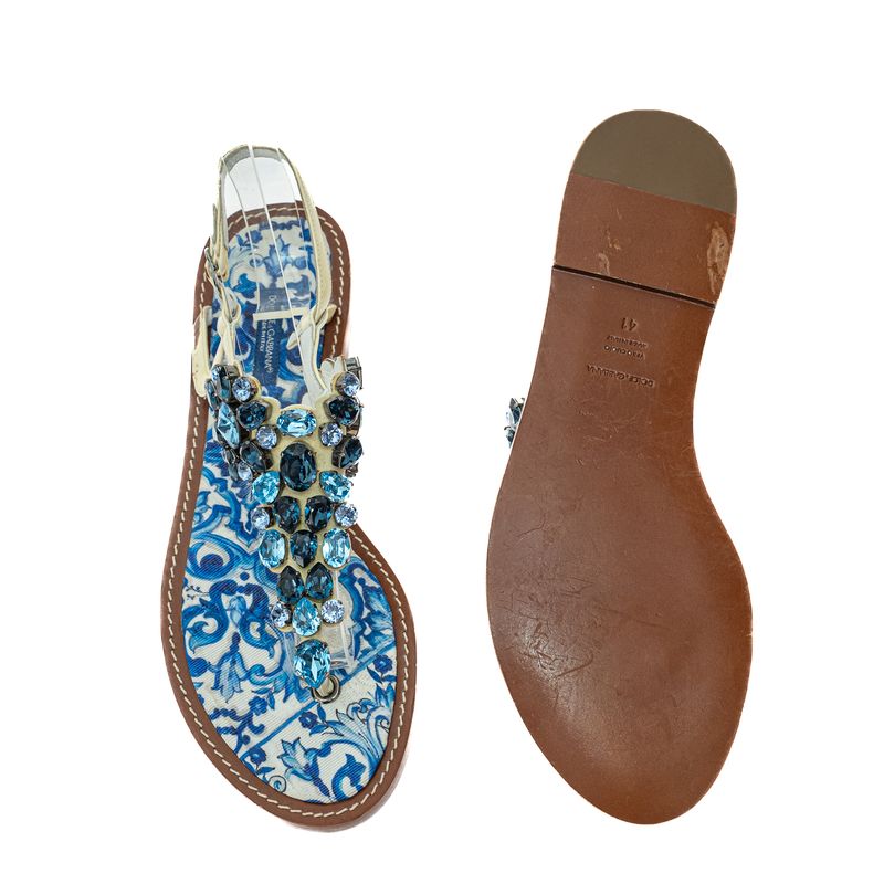 Sandalia-Dolce---Gabbana-Rasteira-Pedras-Azul-