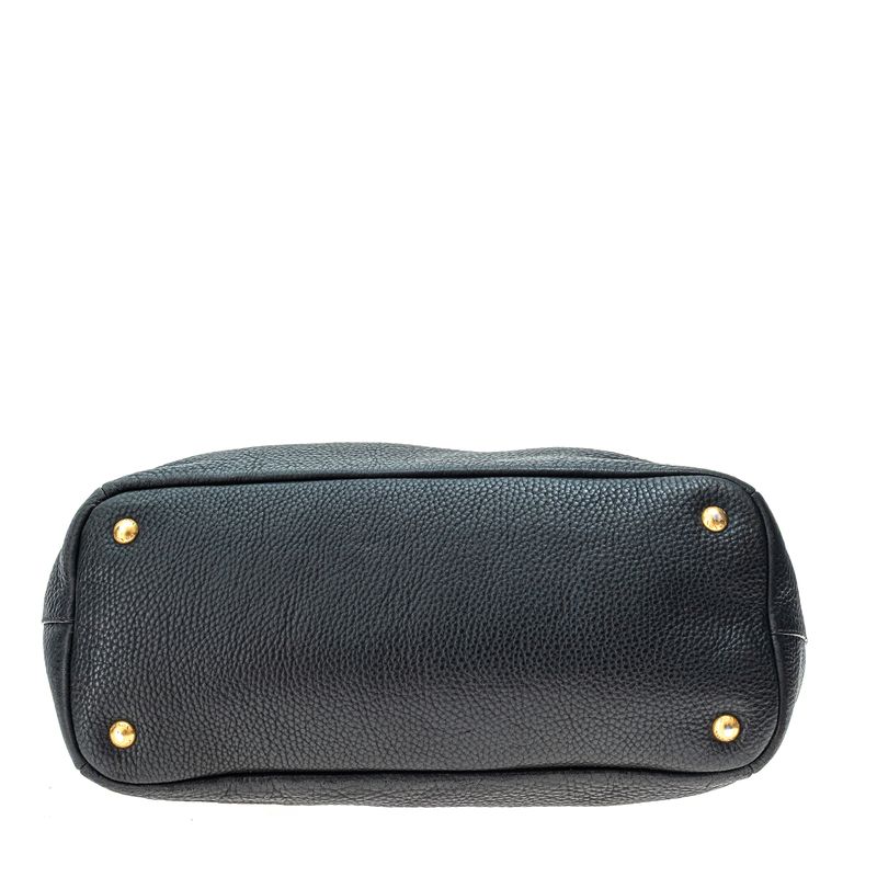 Bolsa-Prada-Tote-Couro-Daino-Preto
