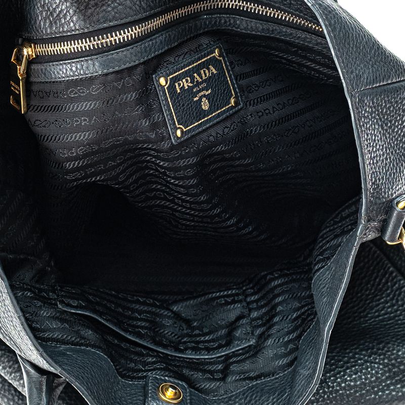 Bolsa-Prada-Tote-Couro-Daino-Preto