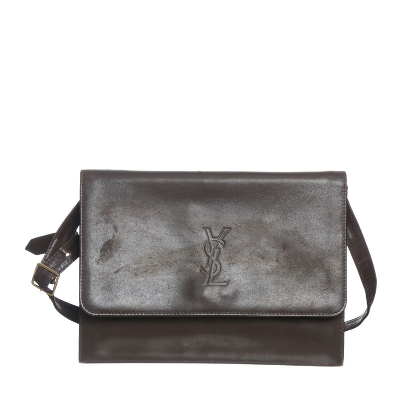 Bolsa-Saint-Laurent-Couro-Marrom-Vintage