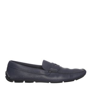 Mocassim Prada Couro Azul Marinho