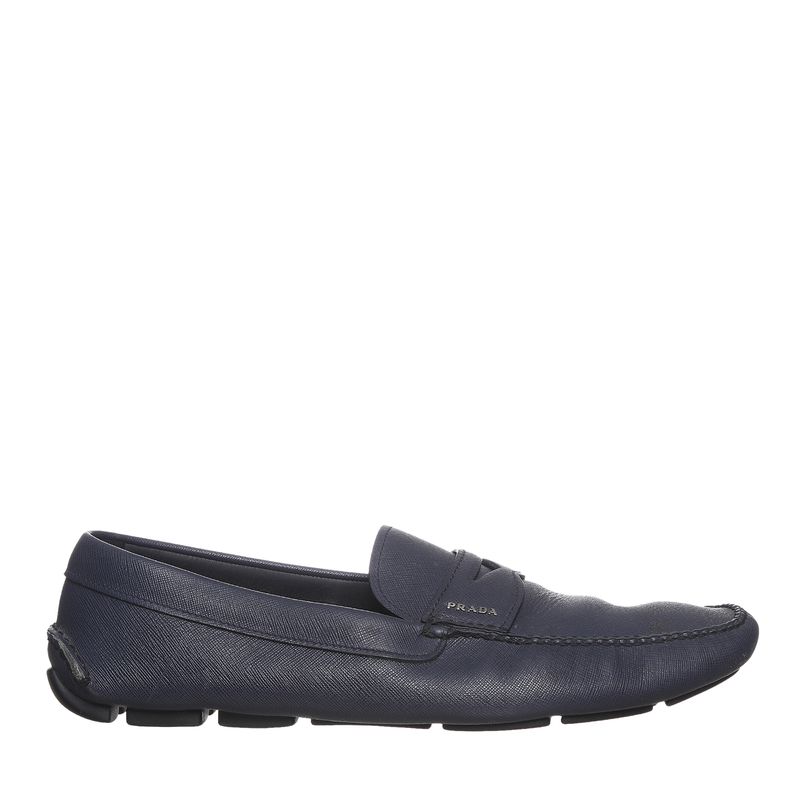Mocassim-Prada-Couro-Azul-Marinho