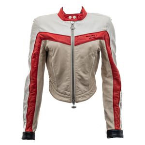 Jaqueta Diesel Couro Bicolor
