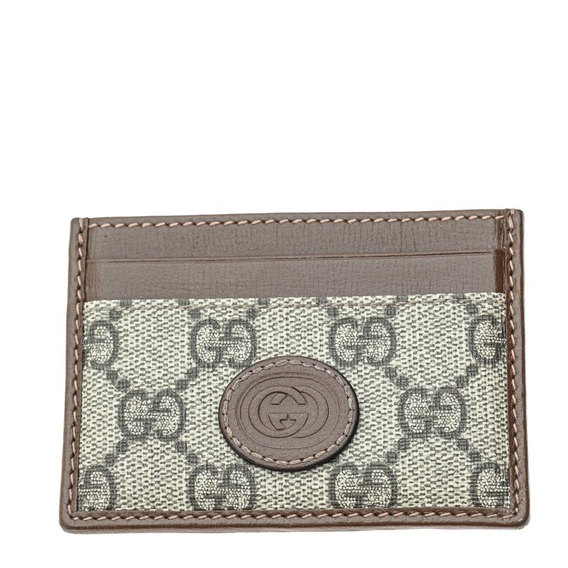 Porta-Cartao-Gucci-Com-Clipe-Monograma-Marrom-