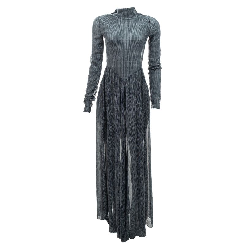 Vestido-forte_forte-Lurex-Verde-e-Prata-