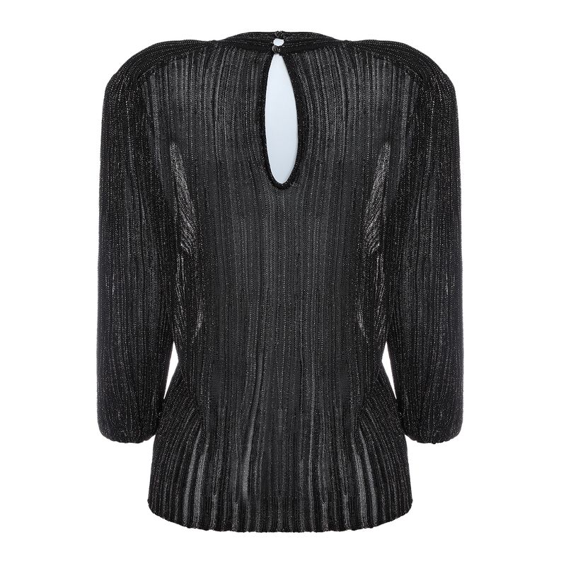 Blusa-GIG-Trico-Lurex-Preto-com-Prata
