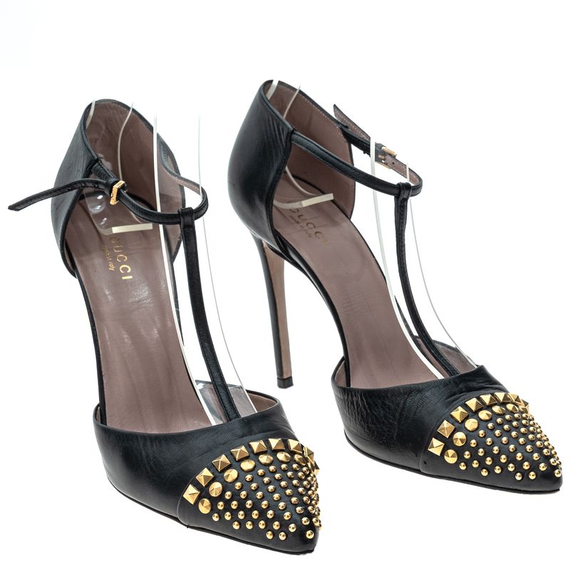 Scarpin-Gucci-Studded-Preto-