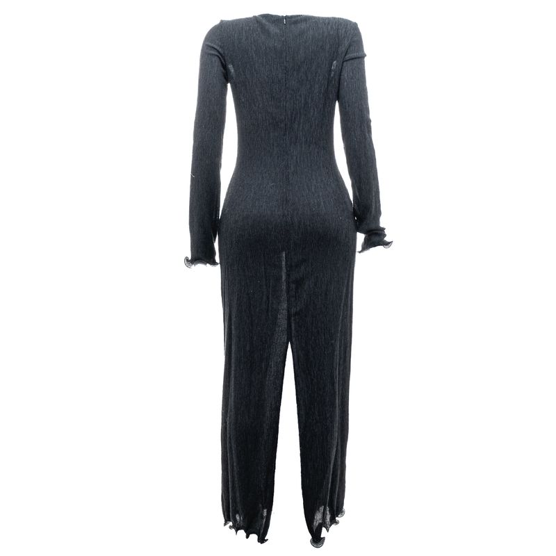 Vestido-Magda-Butrym-Crepe-Flores-3D-Preto-