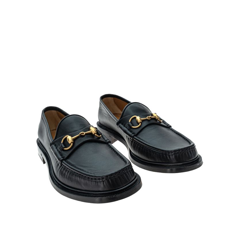 Mocassim-Gucci-Couro-Preto