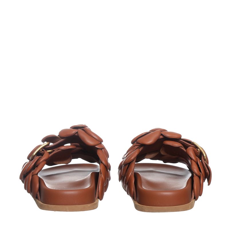 Sandalia-Valentino-Garavani-Slide-Rosas-Marrom