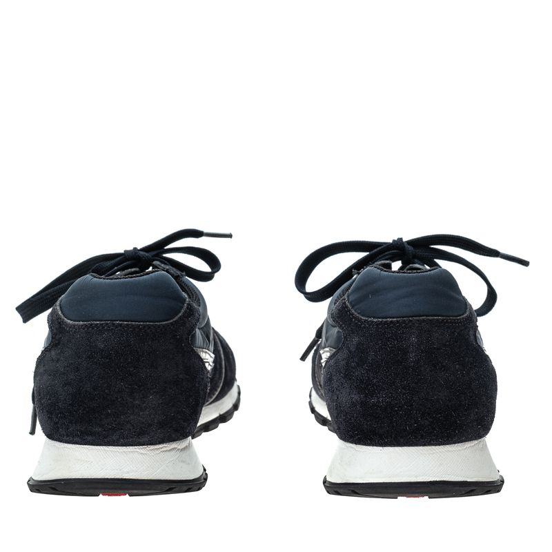 Tenis-Prada-Nylon-e-Camurca-Marinho-