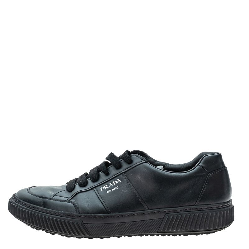 Tenis-Prada-Couro-Preto-