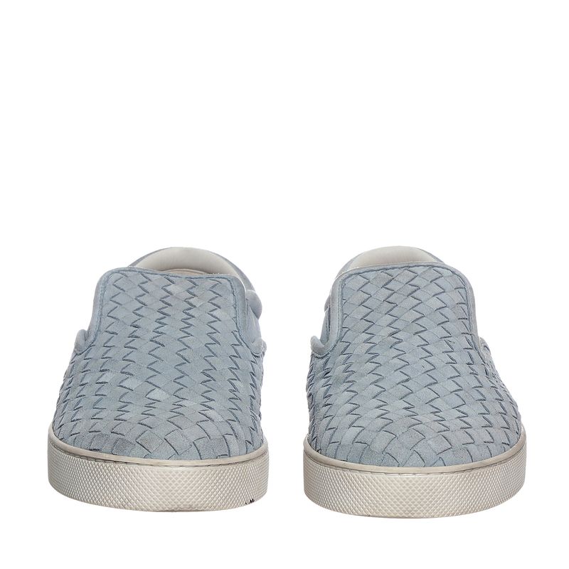 Tenis-Bottega-Venetta-Slip-On-Intreciatto-Couro-Azul