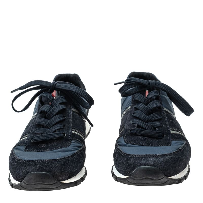 Tenis-Prada-Nylon-e-Camurca-Marinho-