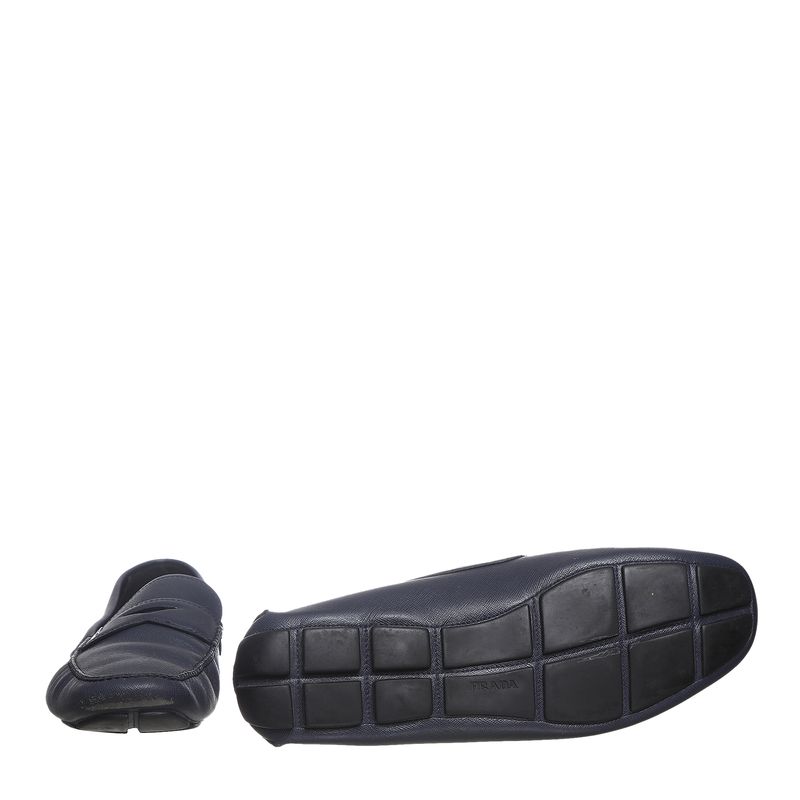 Mocassim-Prada-Couro-Azul-Marinho