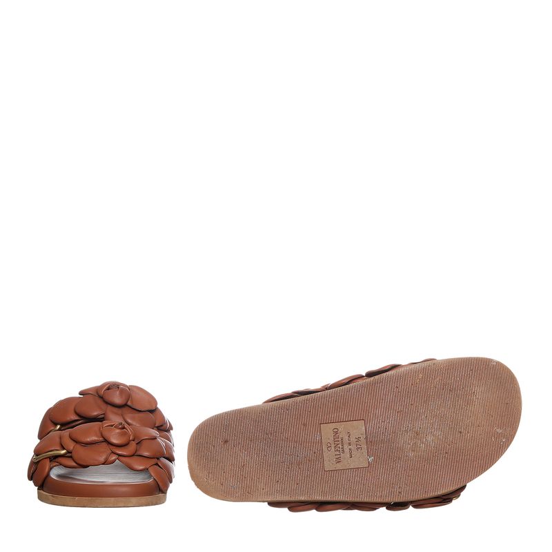 Sandalia-Valentino-Garavani-Slide-Rosas-Marrom