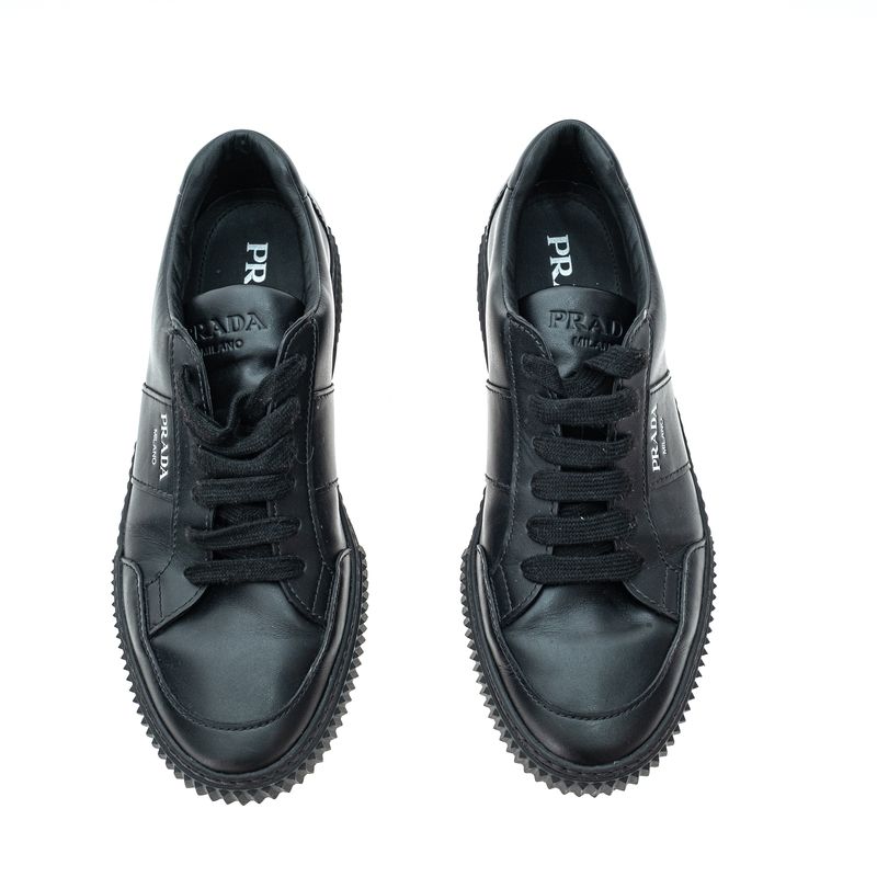 Tenis-Prada-Couro-Preto-
