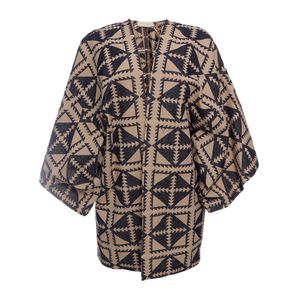 Kimono A.Niemeyer Estampada Bege