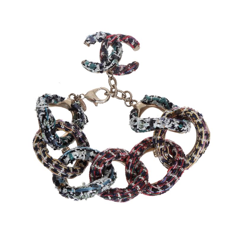 Pulseira-Chanel-Tweed-Azul