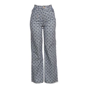 Calça Allmost Vintage Estampada Floral Azul